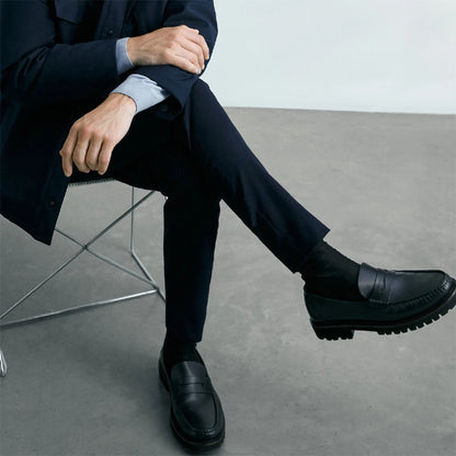 Full Grain Leather Men's Loafer Shoes High Quality Handmade Wear-Resistant Genuine Leather Casual Shoes