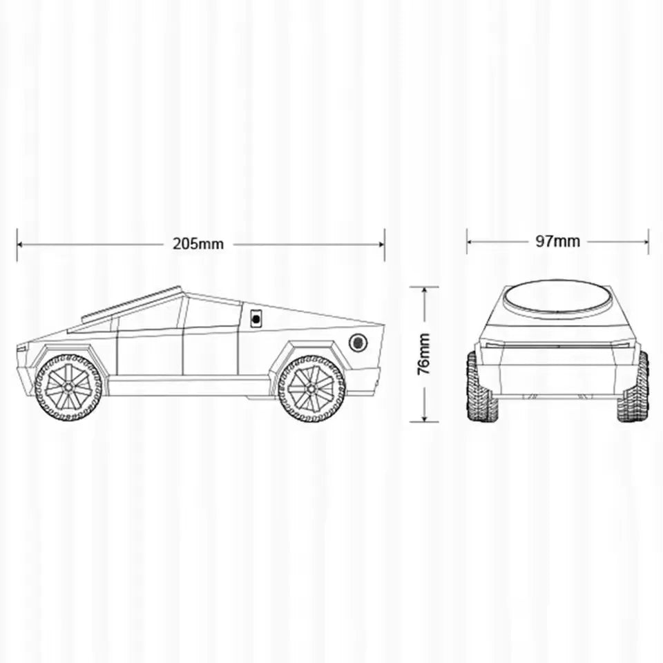 Cybertruck Magnetic Wireless Charger 3-in-1 Wireless Charger Magnetic 15W Fast Charging Mobile Charger
