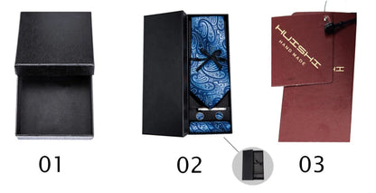 Solid color Ties Set For Men Wedding Gift Neck Tie Set Handkerchief Brooch Cufflinks Men Accessories High Quality Tie